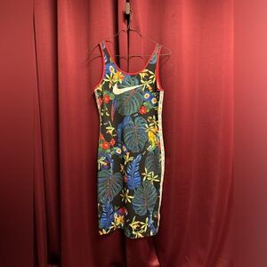 Nike Hyper Femme Tropical Midi Dress